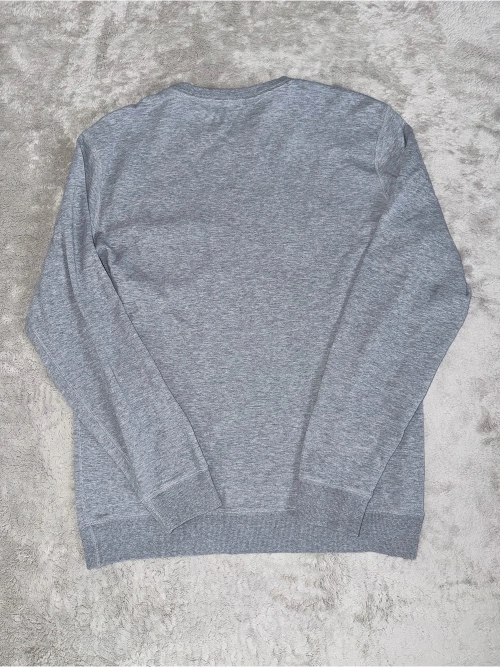 Vuori Men’s Jeffreys Pullover Long Sleeve Crew Neck Size Large In Heather Grey